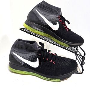 Nike Womens Zoom All Out Volt Sneakers Size 8/39 Black Shoes Mid Top 845361-002